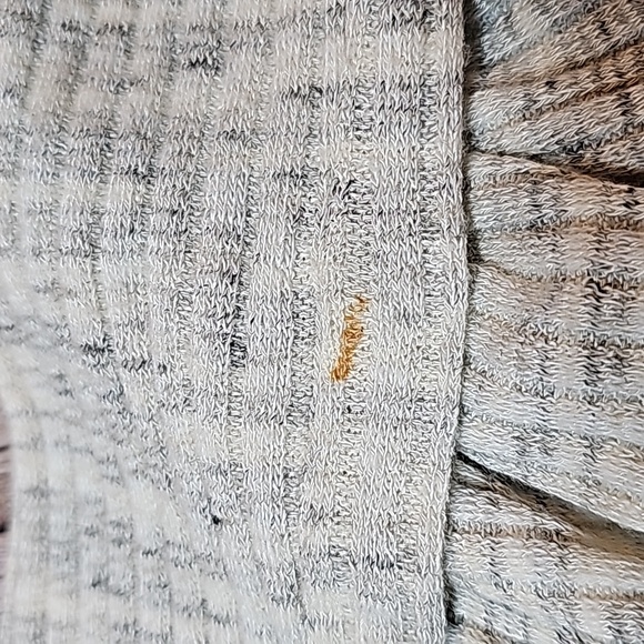 SAGE GRAY MARBLED ASEMTRYCAL COWL NECK LIGHTWEIGHT PULLOVER TOP TUNIC - Picture 12 of 12